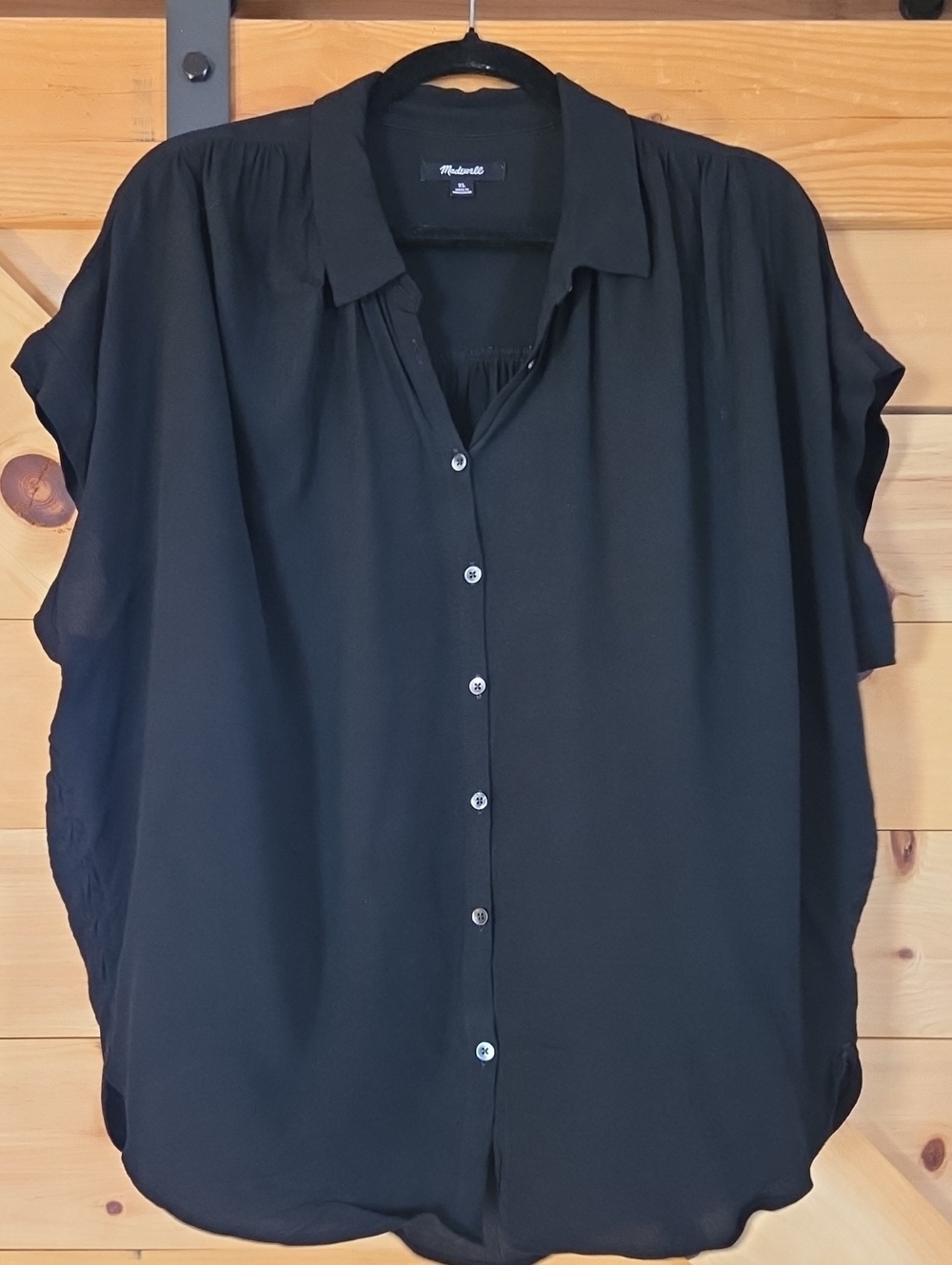 Madewell Black Button-Down Women's Blouse